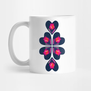 Red Tulip Heart Mug